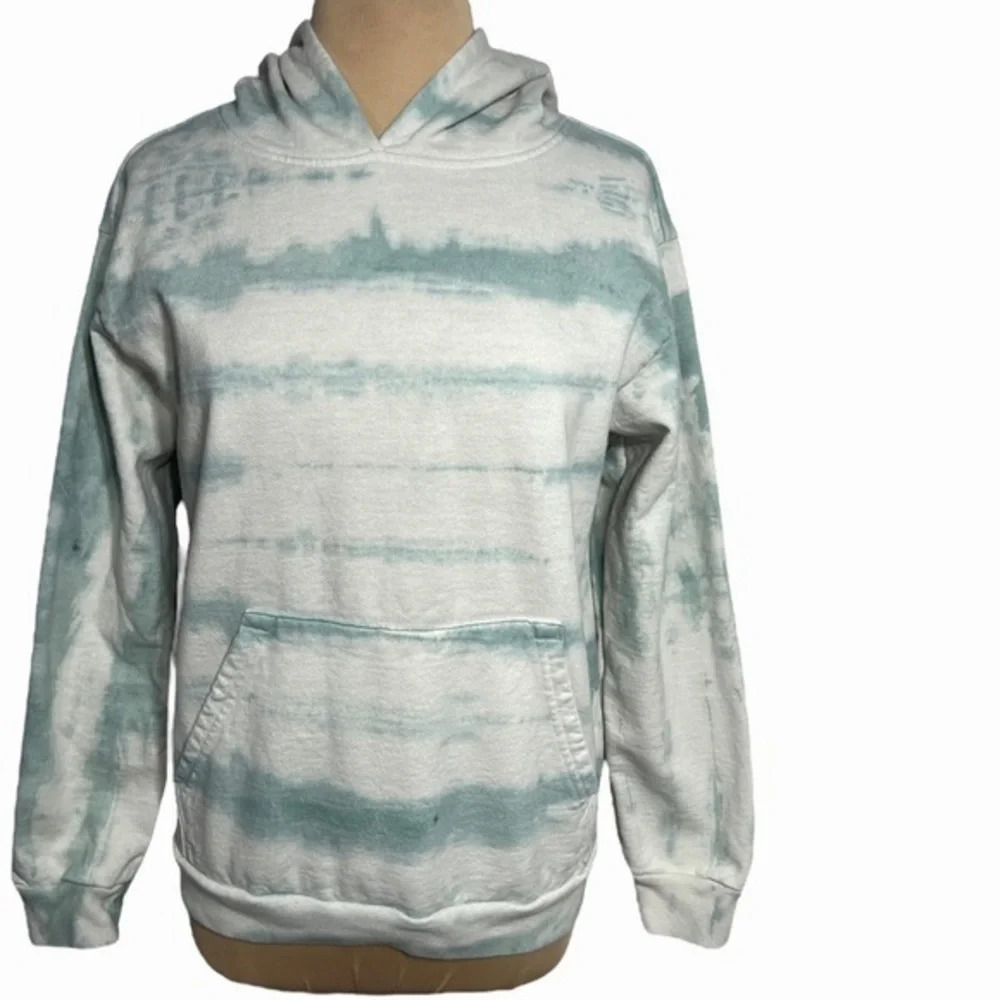 TALENTLESS Tiger Wash Cotton Tie Dye Pullover Hoodie Size Medium - Picture 4 of 14